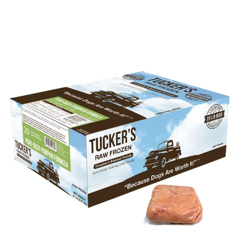 Tucker's Frozen Pork Duck Pumpkin Dog Food 20lb
