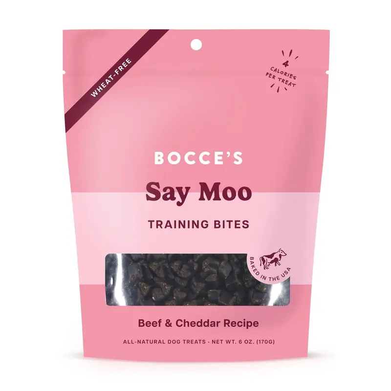 Bocce's Bakery Say Moooo Beef & Cheddar Training Bites Dog Treats 6oz