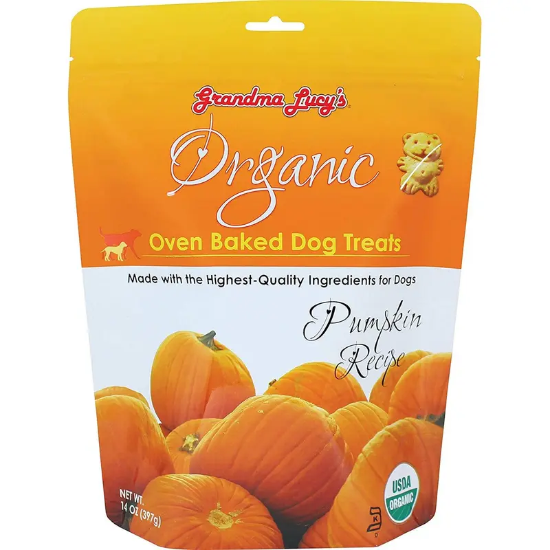Grandma Lucy's Organic Pumpkin Oven Baked Dog Treats 14oz