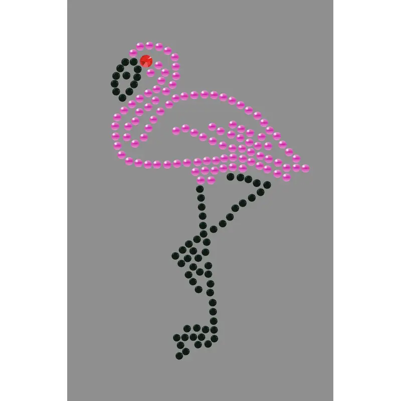 Pink Flamingo with Black Legs - Small - Bandanna
