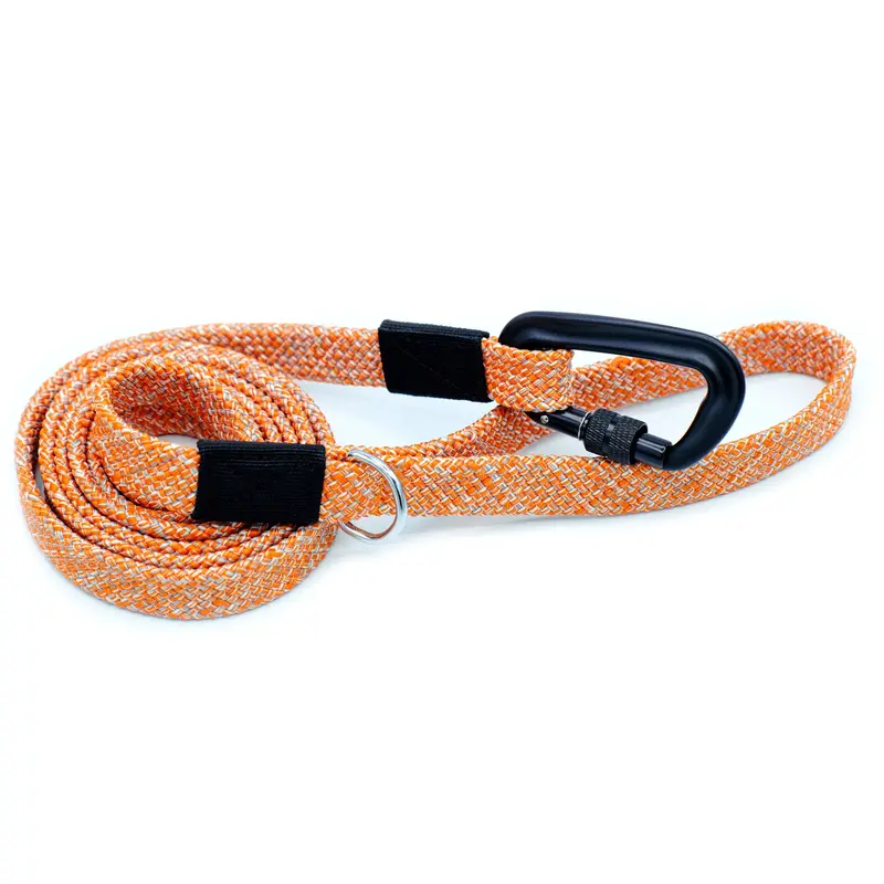 Adventure Style Mountain Sunrise Flat Weave Climbing Rope Dog Leash