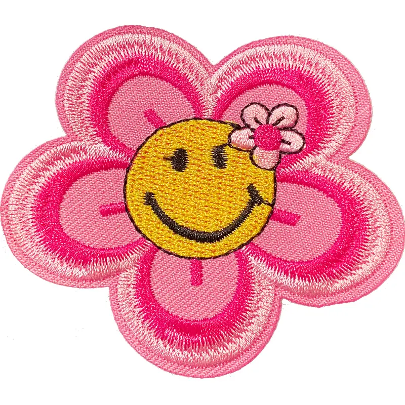 Smiley Face Flower 1 Patch