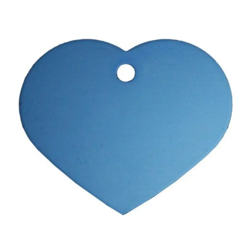 Pet Tag Heart Small Turquoise
