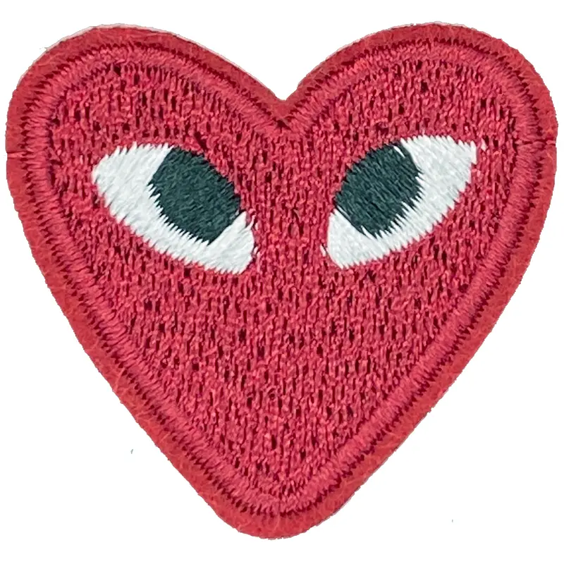 Heart with Eyes (Maroon) - Patch