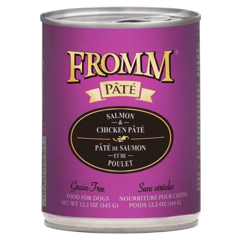 Fromm Grain Free Canned Salmon & Chicken Pte Dog Food