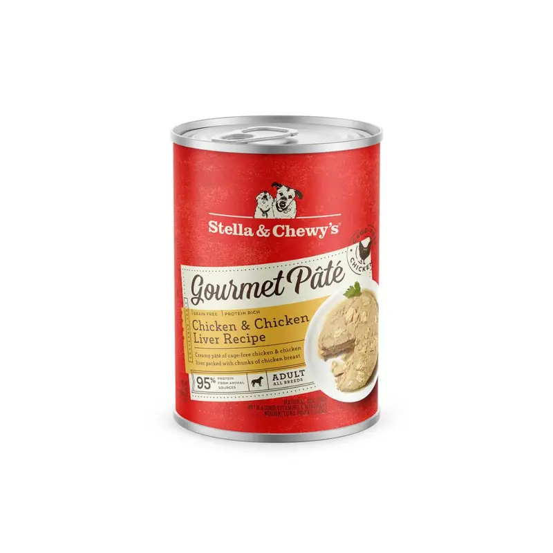 Stella & Chewy's Gourmet Pate with Chicken & Chicken Liver for Dogs 12.5oz