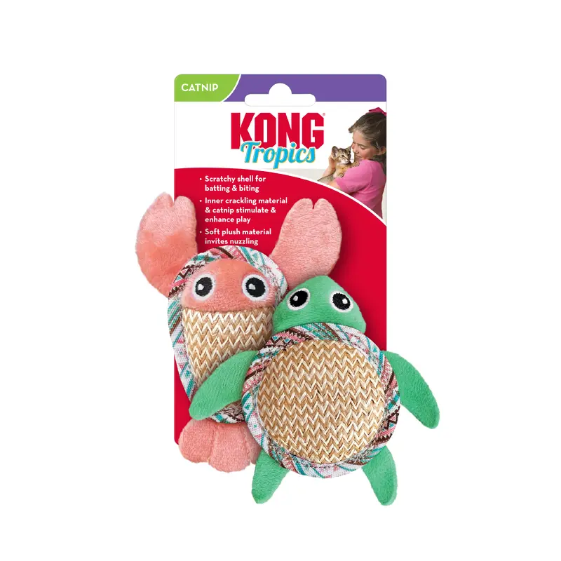 Kong Cat Toy Tropics Pals 2-pk Assorted