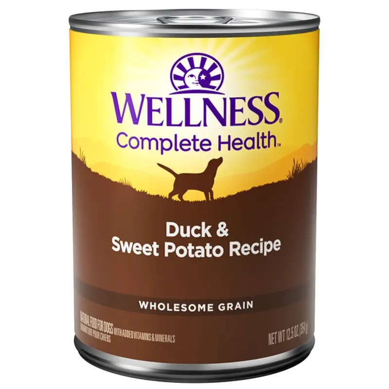 Wellness Adult Duck and Sweet Potato Wet Dog Food (12.5oz)