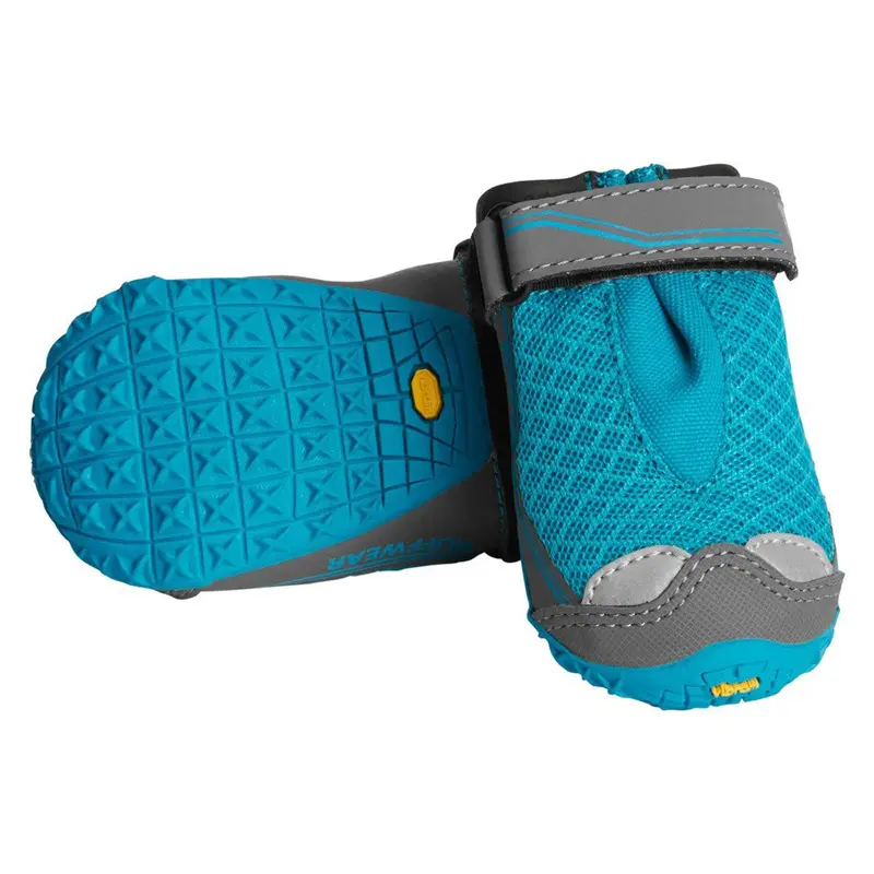 Ruffwear Grip Trex Dog Boots Blue Spring 2.25" 2Pk