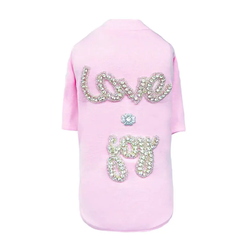 Love n Joy Dog Tee Pink