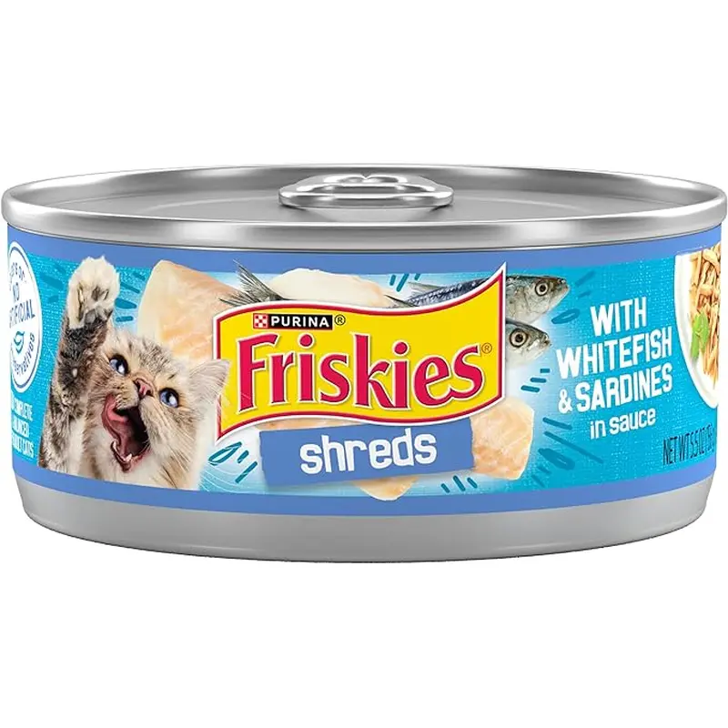 Friskies Shreds Whitefish & Sardines in Gravy Wet Cat Food (5.5oz)