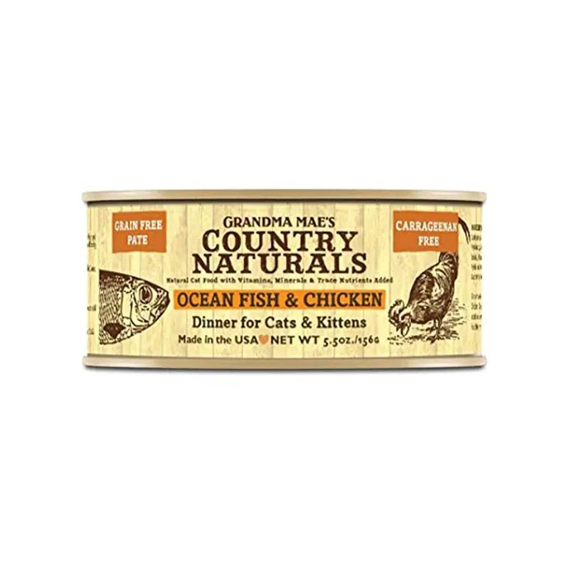 Grandma Mae's Ocean Fish & Chicken Dinner Cat Food 5.5oz