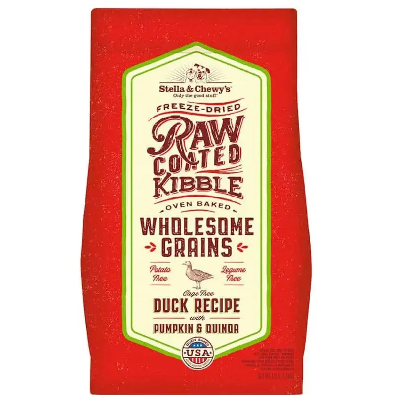 Stella & Chewy's Duck Pumpkin & Quinoa Raw Coated Kibble Wholesome Grains Dog Food 3.5lb