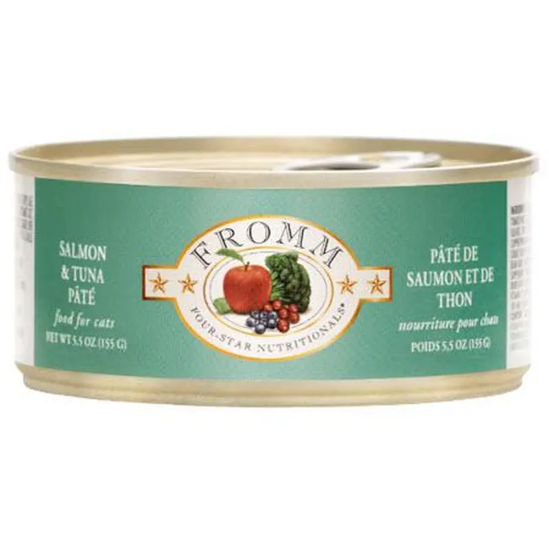 Fromm 4 Star Cat Can Pate Salmon Tuna 3oz