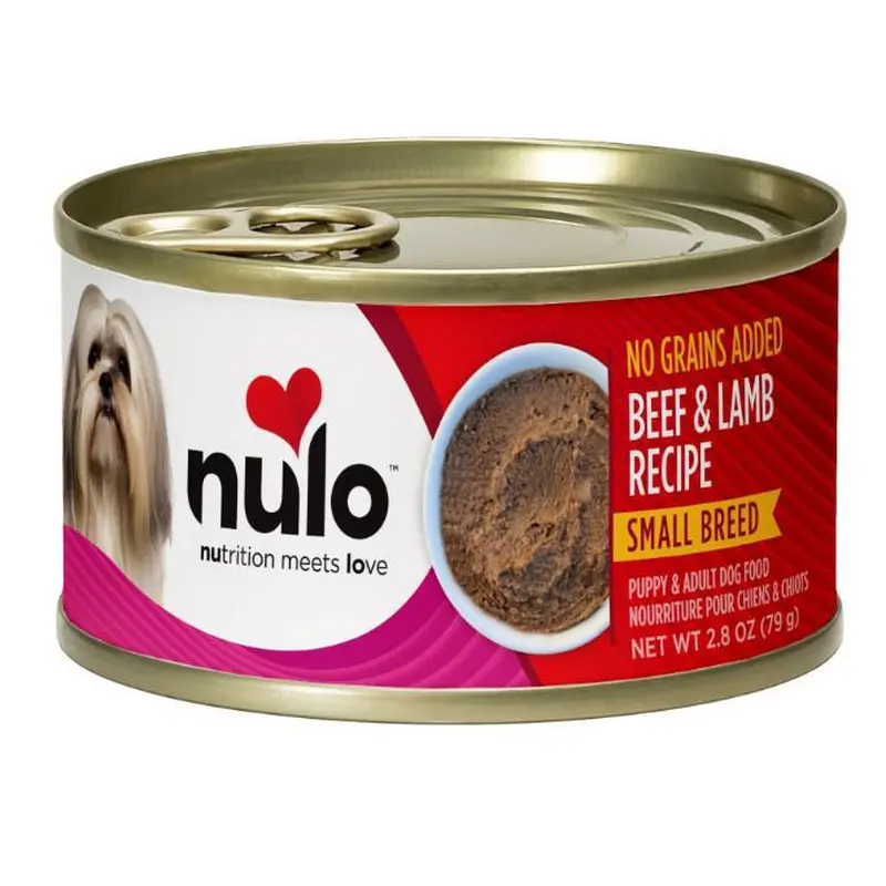 Nulo Small Breed Pate Canned Dog Food Beef & Lamb 2.8oz
