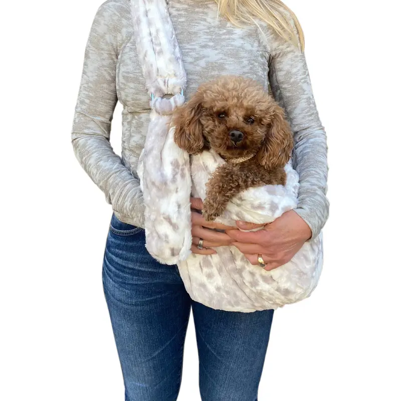Furbaby Adjustable Sling Bag, Grey Linx