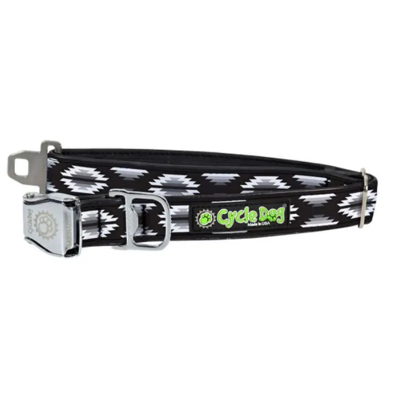 Cycle Dog Black & White Campfire Blanket Large Dog Collar