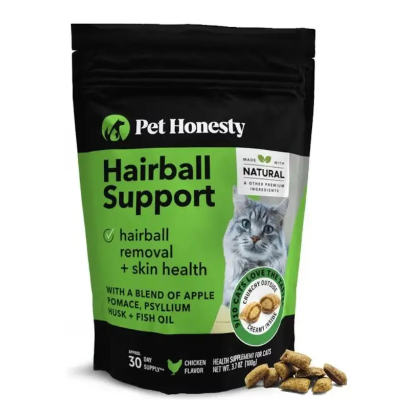 Pet Honesty Cat Hairball Support Supplement Chew 3.7 oz