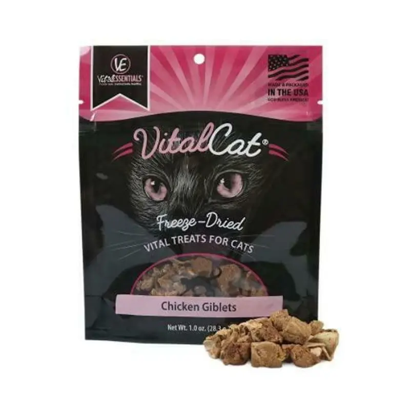 Vital Essentials 1 oz Freeze Dried Chicken Giblet Cat Treat