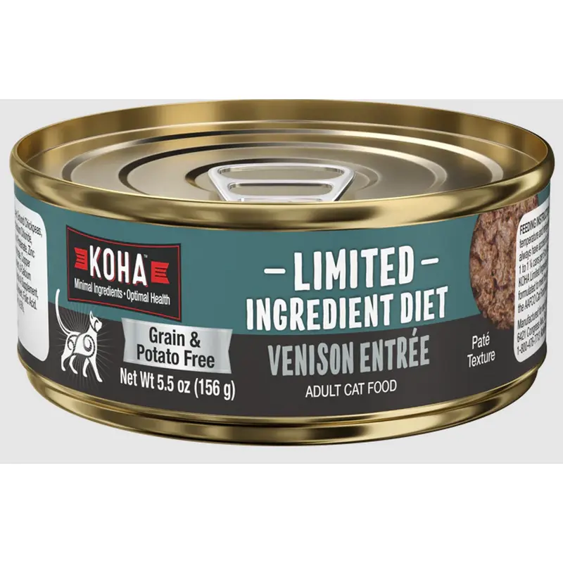 Koha Limited Ingredient Diet Venison Pate Wet Cat Food 5.5oz