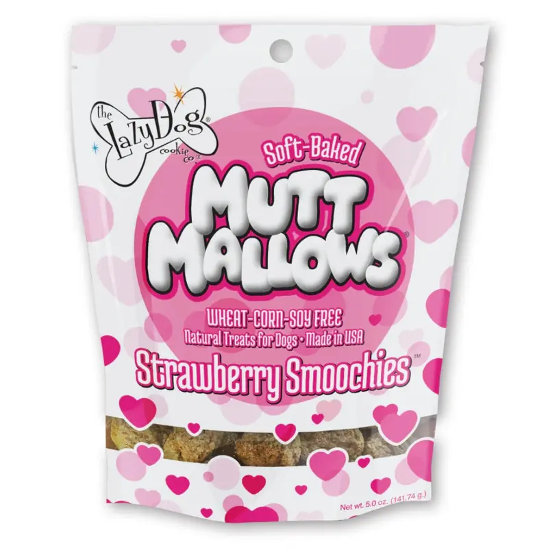 Lazy Dog Mutt Mallow Strawberry Smoochies (5oz)