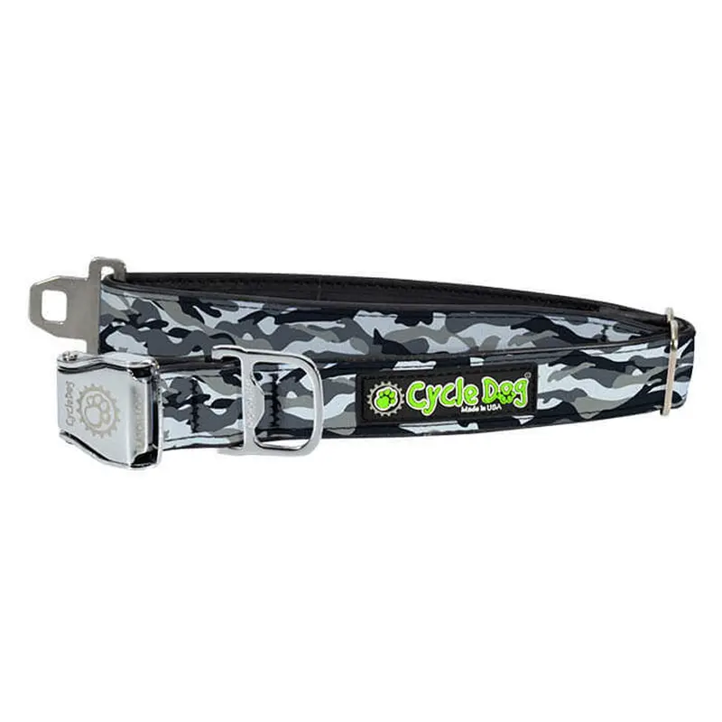 Cycle Dog Snow Camo Medium Dog Collar