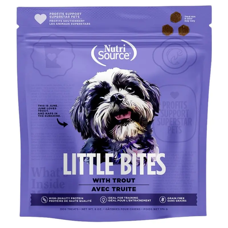 NutriSource Grain Free Trout Little Bites Dog Treats 6oz