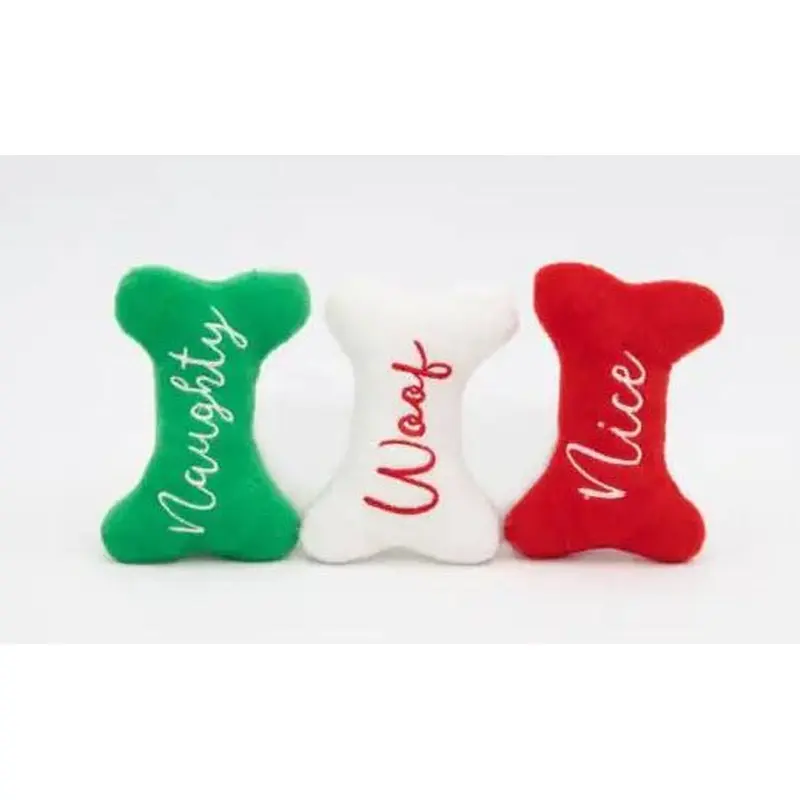 Holiday Miniz  Naughty, Woof and Nice Bones 3/pack