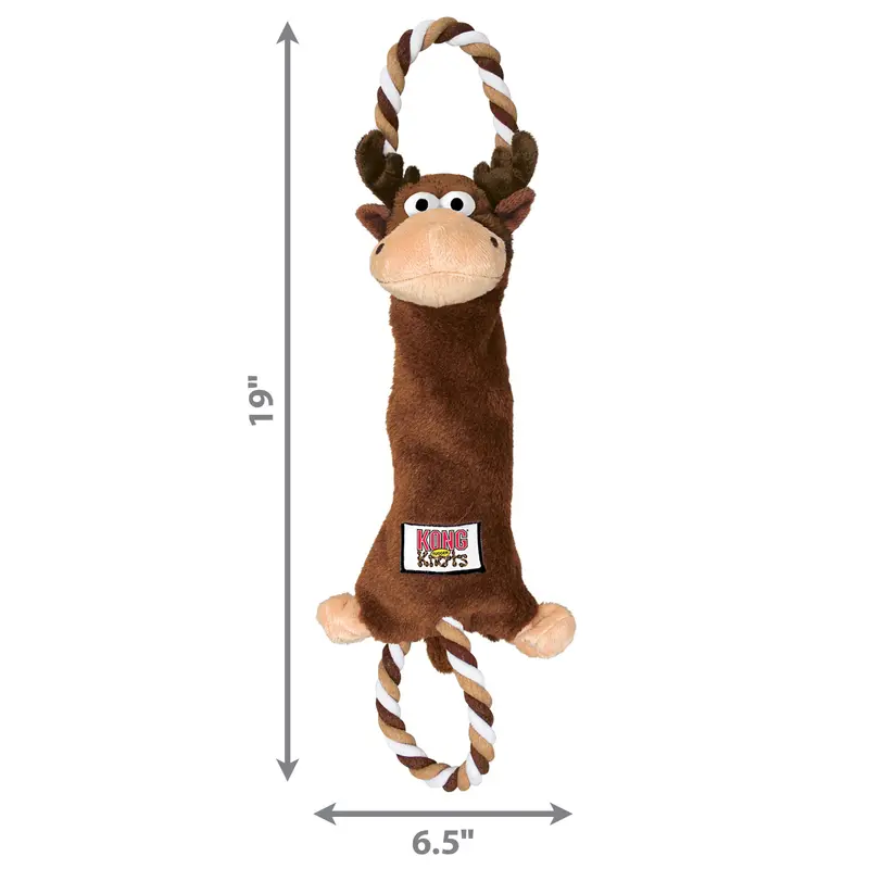 Kong Dog Toy Tugger Knots Moose Large