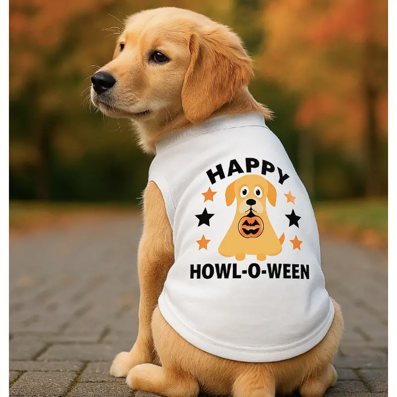 Pumpkin Pup Ghost Dog Tee